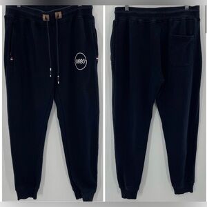 WeSC Navy Blue High Waisted Joggers Size XL